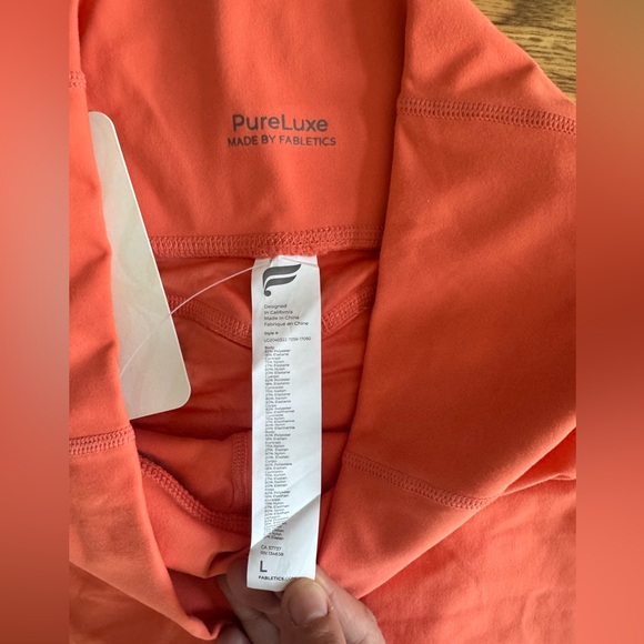 NWT - Fabletics Coral Matching Workout Set - L/XL - Picture 4 of 8